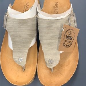 Haflinger Conny Sandal in Natural, size 8